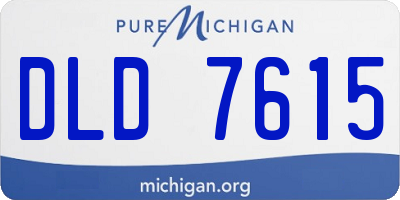 MI license plate DLD7615