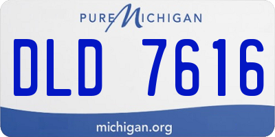 MI license plate DLD7616