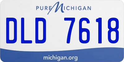 MI license plate DLD7618