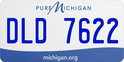 MI license plate DLD7622