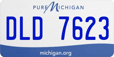MI license plate DLD7623