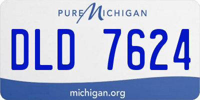 MI license plate DLD7624