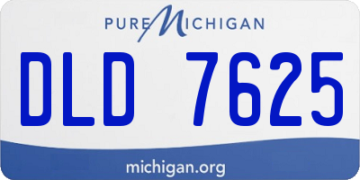 MI license plate DLD7625