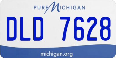 MI license plate DLD7628