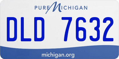 MI license plate DLD7632
