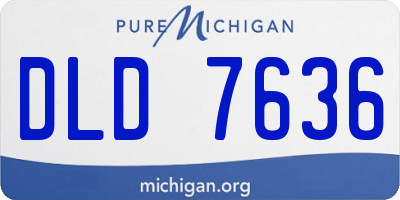 MI license plate DLD7636
