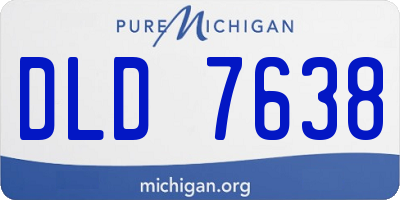 MI license plate DLD7638
