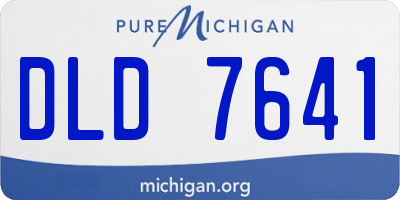 MI license plate DLD7641