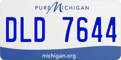 MI license plate DLD7644
