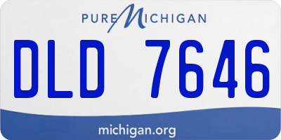MI license plate DLD7646