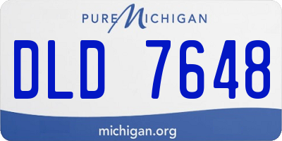 MI license plate DLD7648
