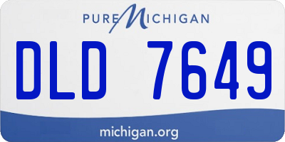MI license plate DLD7649