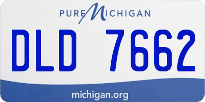 MI license plate DLD7662