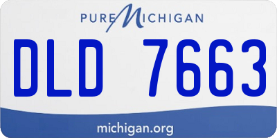 MI license plate DLD7663