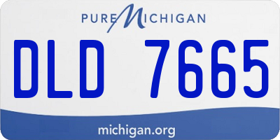 MI license plate DLD7665