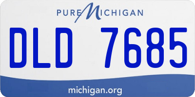MI license plate DLD7685