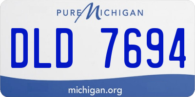 MI license plate DLD7694