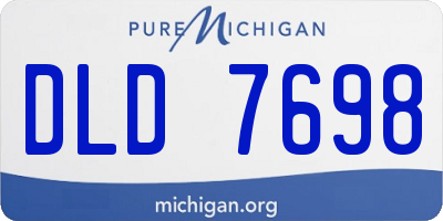 MI license plate DLD7698
