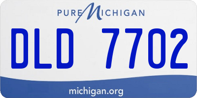 MI license plate DLD7702