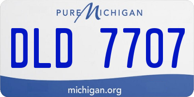 MI license plate DLD7707