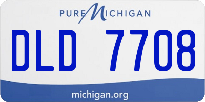 MI license plate DLD7708