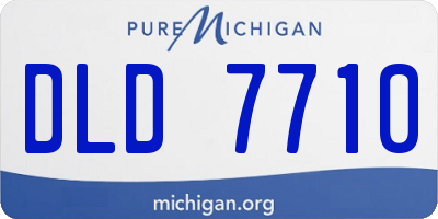 MI license plate DLD7710