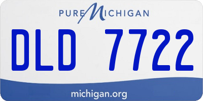 MI license plate DLD7722