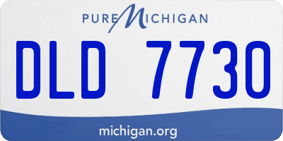 MI license plate DLD7730