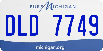 MI license plate DLD7749