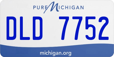 MI license plate DLD7752