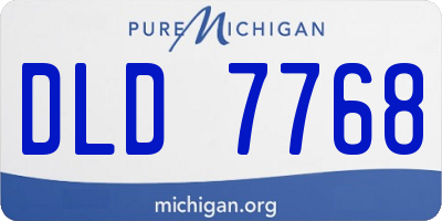 MI license plate DLD7768