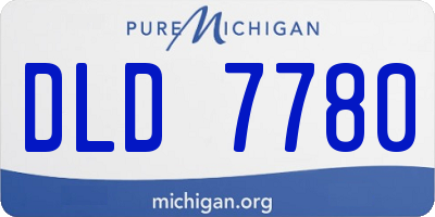 MI license plate DLD7780