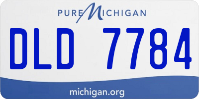 MI license plate DLD7784