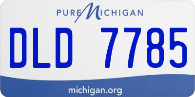 MI license plate DLD7785