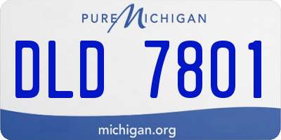 MI license plate DLD7801