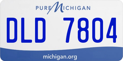 MI license plate DLD7804