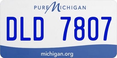 MI license plate DLD7807