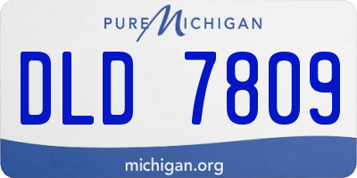 MI license plate DLD7809
