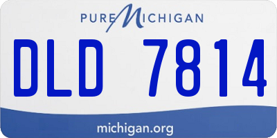 MI license plate DLD7814
