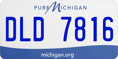 MI license plate DLD7816