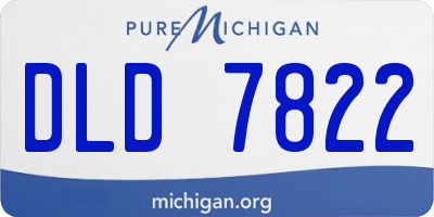 MI license plate DLD7822