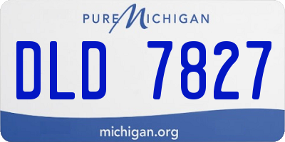 MI license plate DLD7827