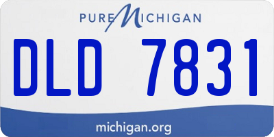 MI license plate DLD7831