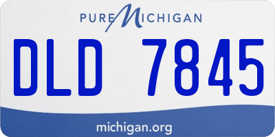 MI license plate DLD7845