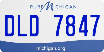 MI license plate DLD7847