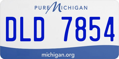 MI license plate DLD7854