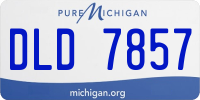 MI license plate DLD7857