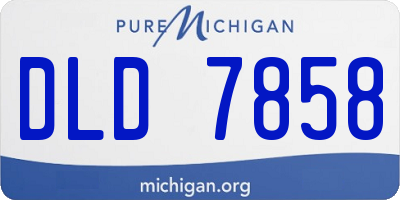 MI license plate DLD7858