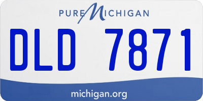 MI license plate DLD7871