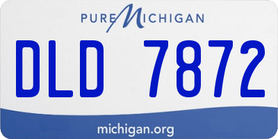 MI license plate DLD7872